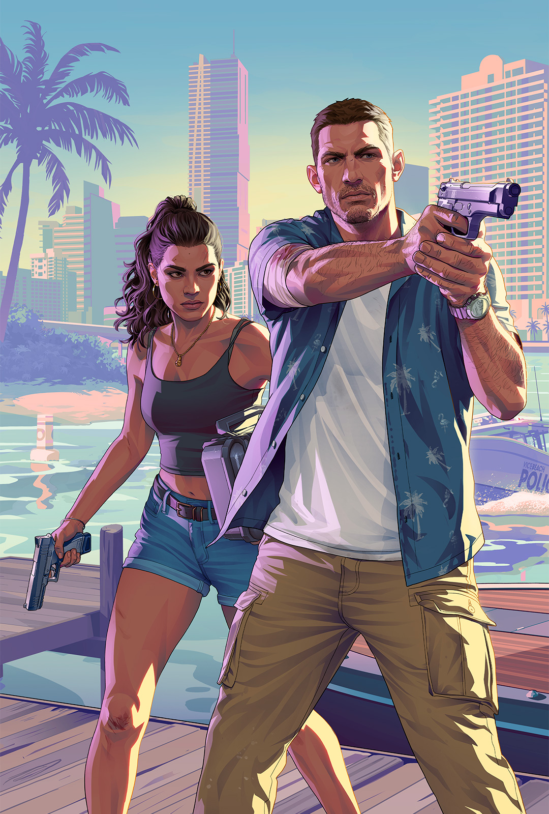 Arte oficial do segundo trailer de GTA VI